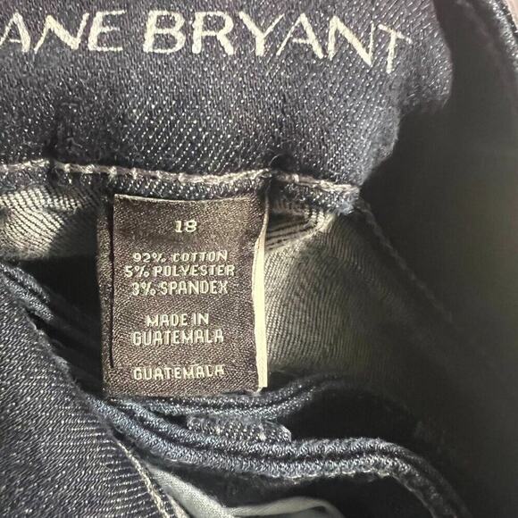 Lane Bryant Distintly Boot 18 Average Womens Jeans Dark Wash Feminine Slimming - Picture 10 of 14